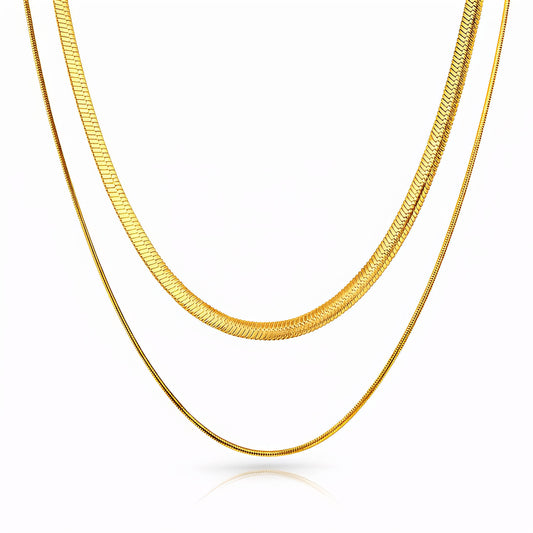 Minimalist Chain Necklace – 18K Gold Plated Waterproof Anti-Tarnish