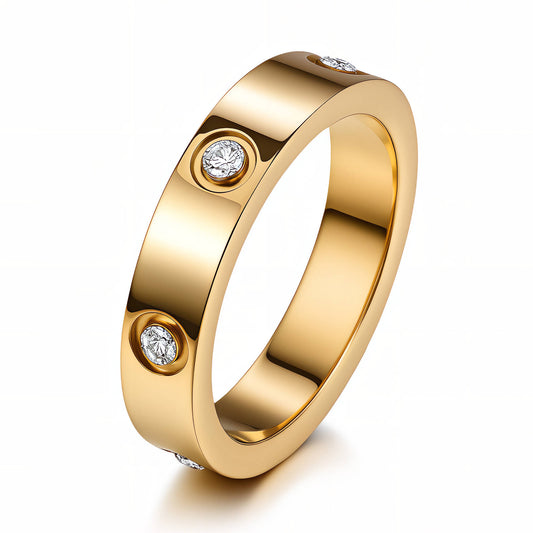 Minimal Gold Ring | 18K Gold Plated Waterproof